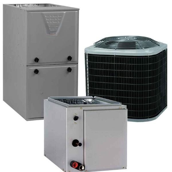 1.5 Ton 14-16 SEER >90% AFUE 44,000 BTU Gas Furnace and Air Conditioner System